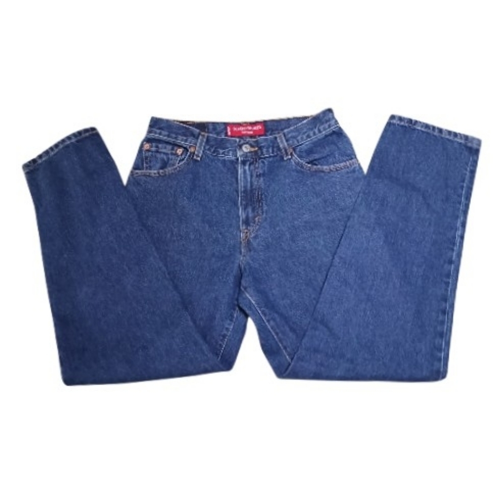 Vintage Jeans Classic Mid-rise Dark Wash Denim Levi's Women's Relaxed Fit Size 8